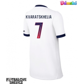 Paris Saint-Germain Khvicha Kvaratskhelia #7 Dámské Venkovní Dres 2026-27 Krátký Rukáv